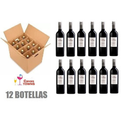 Caja 12 Botellas Vino Tinto El Velero Tempranillo Garnacha 750 Ml - Cavas Towns