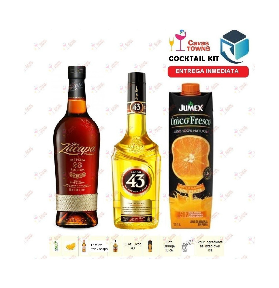 Ron Zacapa Cocktail Kit Butterfly Flick Receta Recipe - Cocteles Towns