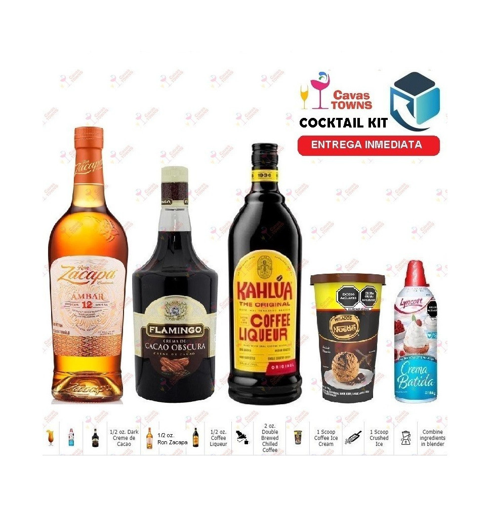 Ron Zacapa Cocktail Kit Frozen Cafe Reggae Receta Recipe - Cocteles Towns