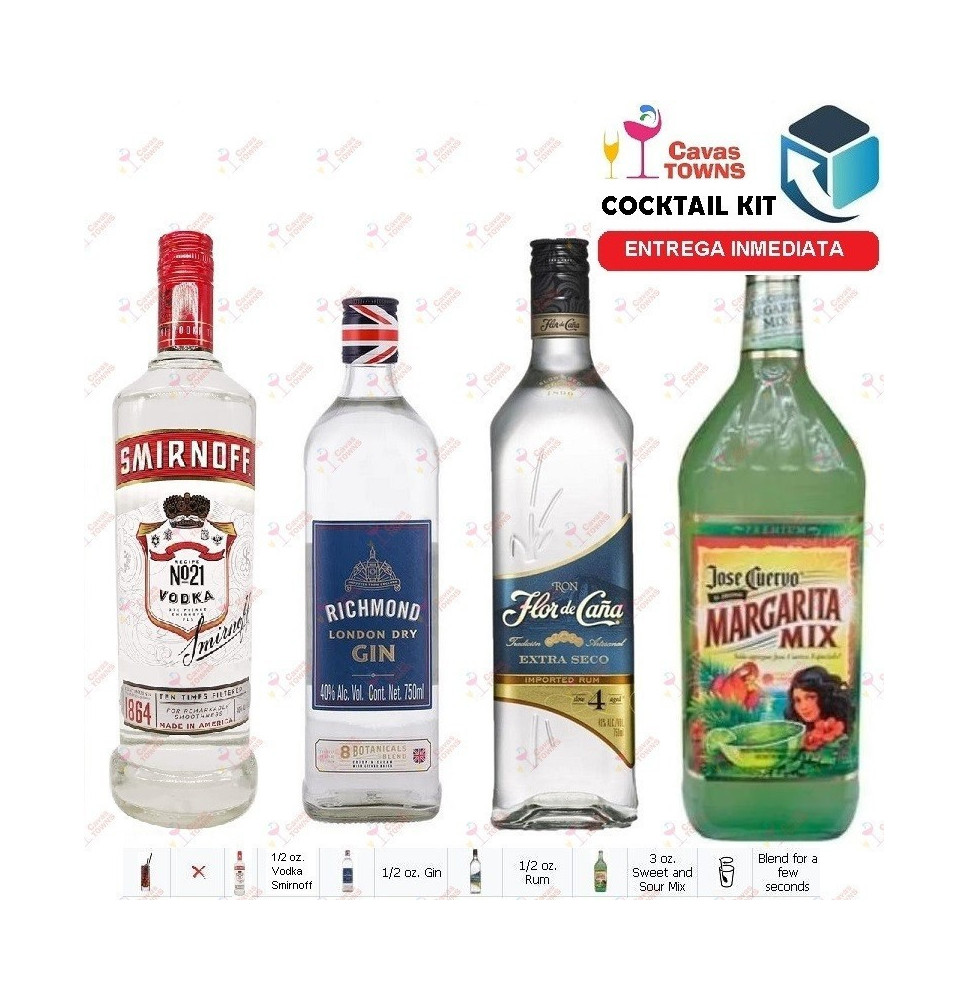 Vodka Smirnoff Cocktail Kit Adios Mother - 3 Receta Recipe - Cocteles Towns