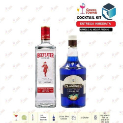 Ginebra Beefeater Cocktail Kit Blue Sapphire Receta Recipe - Cocteles Towns
