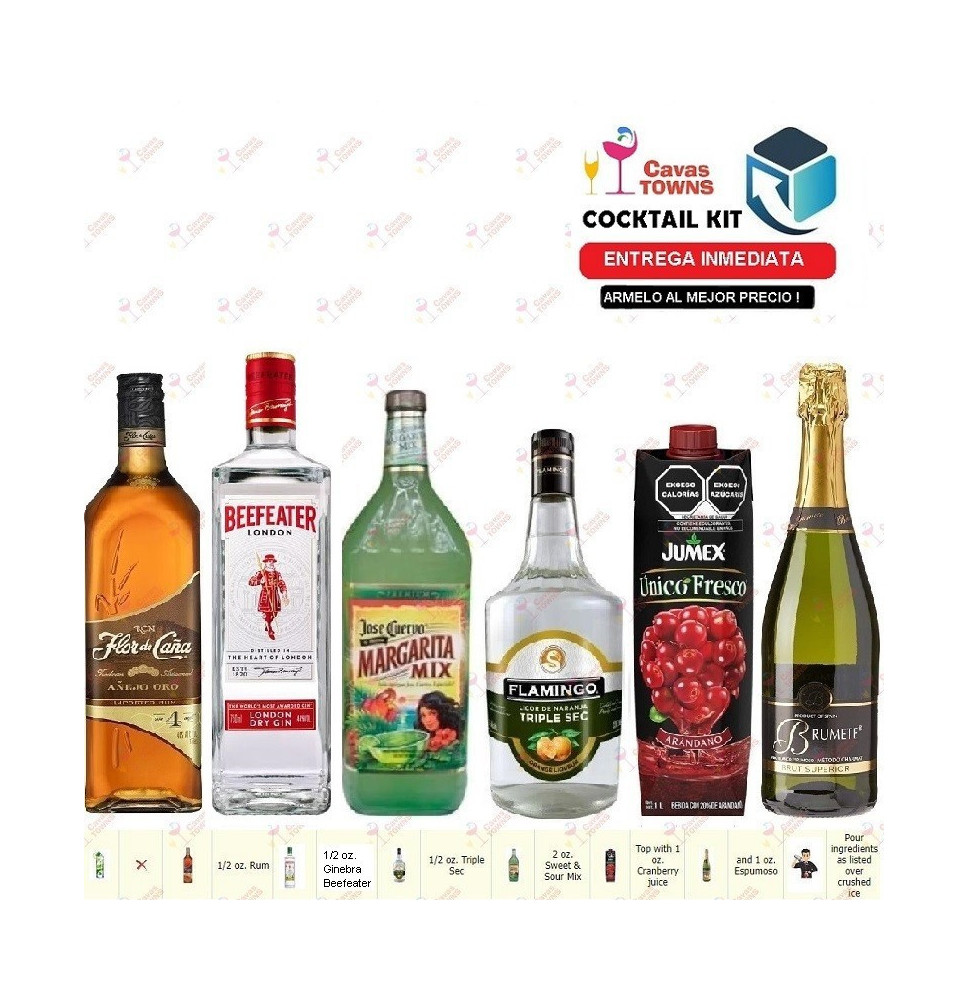 Ginebra Beefeater Cocktail Kit Bone Crusher Receta Recipe - Cocteles Towns